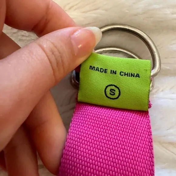 Toe Goz Pink and Navy Blue Pineapple Ribbon Belt - Picture 5 of 6